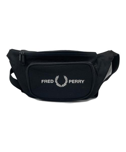 FRED PERRY（フレッドペリー）FRED PERRY (フレッドペリー) Graphic Waist Bag　L7236/102 ブラックの古着・服飾アイテム