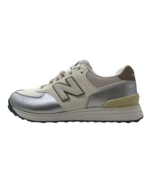 NEW BALANCE（ニューバランス）NEW BALANCE (ニューバランス) ゴルフシューズ スパイクレス WGS574S3 アイボリー×シルバー サイズ:25cmの古着・服飾アイテム