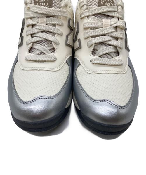NEW BALANCE（ニューバランス）NEW BALANCE (ニューバランス) ゴルフシューズ スパイクレス WGS574S3 アイボリー×シルバー サイズ:25cmの古着・服飾アイテム