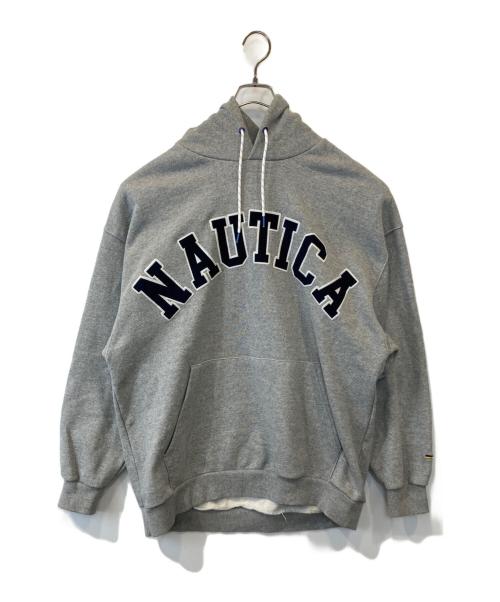 NAUTICA（ノーティカ）NAUTICA (ノーティカ) ARCH LOGO SWEAT HOODIE 213-1250 パーカー グレー サイズ:XLの古着・服飾アイテム