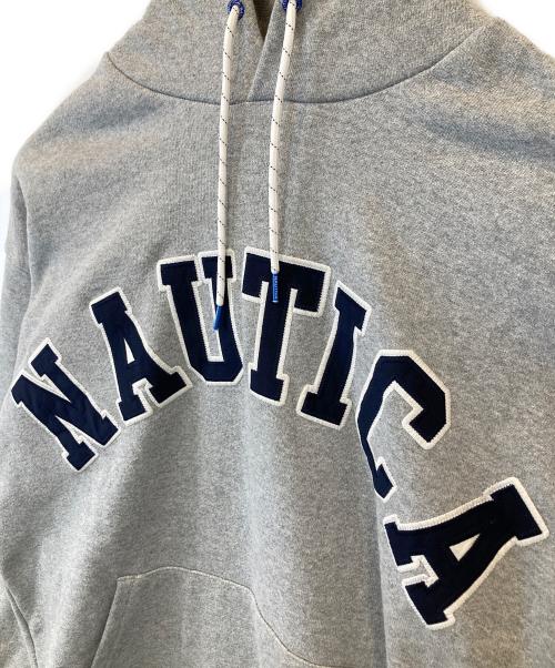 NAUTICA（ノーティカ）NAUTICA (ノーティカ) ARCH LOGO SWEAT HOODIE 213-1250 パーカー グレー サイズ:XLの古着・服飾アイテム