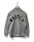 NAUTICA（ノーティカ）の古着「ARCH LOGO SWEAT HOODIE 213-1250 パーカー」｜グレー