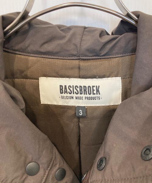 BASISBROEK（バージスブルック）BASISBROEK (バージスブルック) TALOR 中綿フーデットコート ブラウン サイズ:3の古着・服飾アイテム
