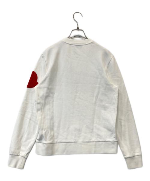 MONCLER（モンクレール）MONCLER (モンクレール) NOW ロゴワッペン スウェット E10918045100 ホワイト サイズ:Sの古着・服飾アイテム