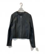 theoryセオリー）の古着「CROP CREW JKT 01-9360828 ジャケット」｜ブラック