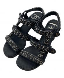 CHANEL（シャネル）の古着「ストラップサンダル G33799」｜ブラック