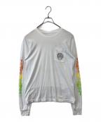 CHROME HEARTSクロムハーツ）の古着「Multi Color Horseshoe L/S Tee 408129112＊＊＊＊＊＊731 カットソー」｜ホワイト
