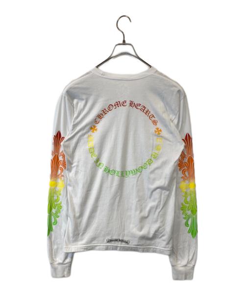 CHROME HEARTS（クロムハーツ）CHROME HEARTS (クロムハーツ) Multi Color Horseshoe L/S Tee 408129112＊＊＊＊＊＊731 カットソー ホワイト サイズ:Mの古着・服飾アイテム