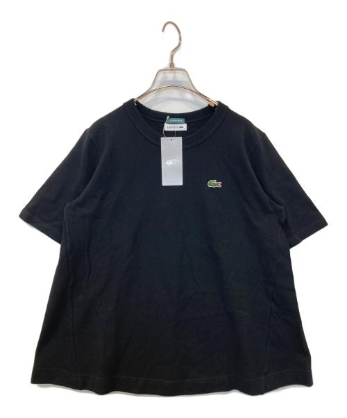 LACOSTE（ラコステ）LACOSTE (ラコステ) 鹿の子ショートスリーブカットソー TF110LJ ブラック サイズ:38 未使用品の古着・服飾アイテム