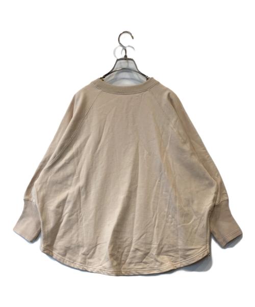 BEARDSLEY（ビアズリー）BEARDSLEY (ビアズリー) BA刺繍入りドルマントレーナー　BEZ1041206A0003 ベージュ サイズ:FREEの古着・服飾アイテム