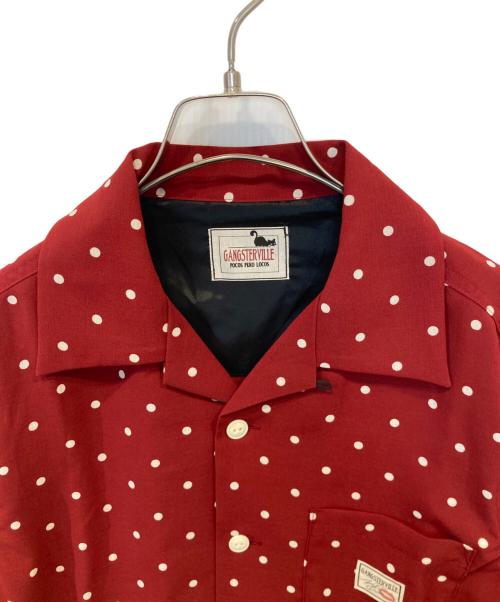 GANGSTERVILLE（ギャングスタービル）GANGSTERVILLE (ギャングスタービル) シャツ　GSV-19-SS28 レッド サイズ:Sの古着・服飾アイテム
