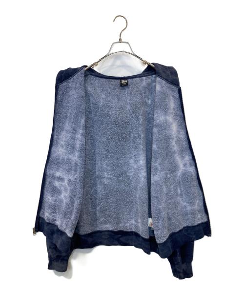 stussy（ステューシー）stussy (ステューシー) タイダイジップパーカー ネイビー サイズ:Lの古着・服飾アイテム