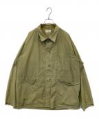 HERILLヘリル）の古着「Ripstop P41 Coverall Jacket　22-011-HL-8020-1」｜カーキ
