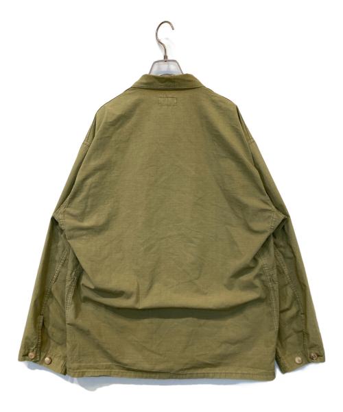 HERILL（ヘリル）HERILL (ヘリル) Ripstop P41 Coverall Jacket　22-011-HL-8020-1 カーキ サイズ:2の古着・服飾アイテム