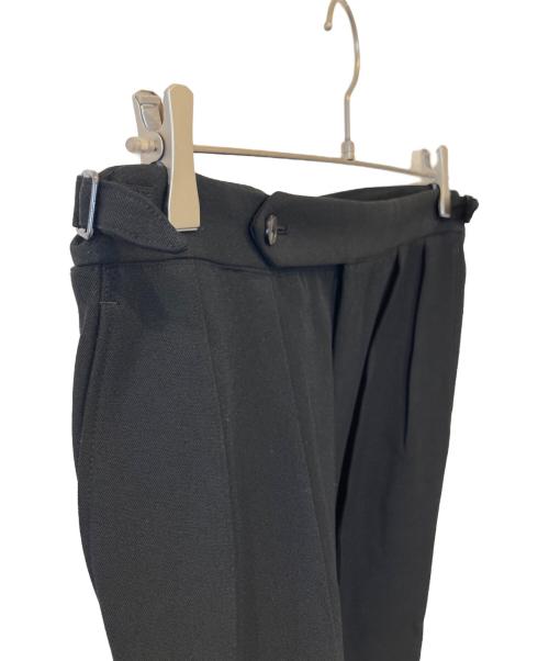 HEUGN（ユーゲン）HEUGN (ユーゲン) Aaron Gabardine Black TROUSER066 パンツ ブラック サイズ:2の古着・服飾アイテム