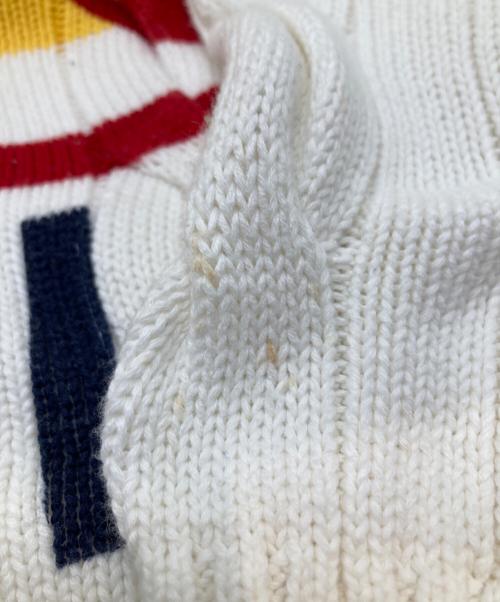 POLO RALPH LAUREN（ポロ・ラルフローレン）POLO RALPH LAUREN (ポロ・ラルフローレン) P-93 ケーブルニットセーター ネイビー サイズ:XSの古着・服飾アイテム