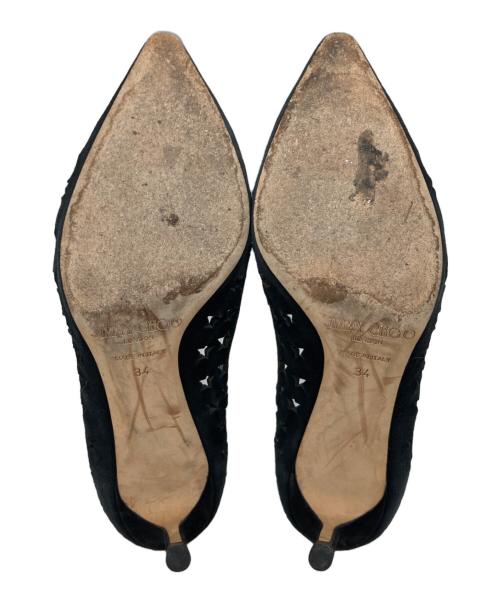 JIMMY CHOO（ジミーチュウ）JIMMY CHOO (ジミーチュウ) スターカッティングパンプス ブラック サイズ:34の古着・服飾アイテム