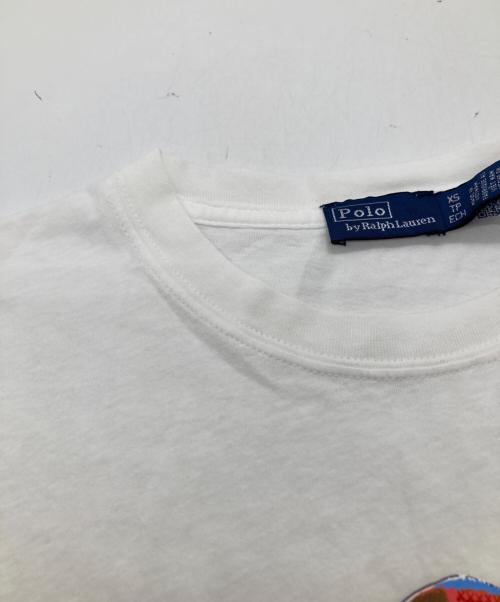 POLO RALPH LAUREN（ポロ・ラルフローレン）POLO RALPH LAUREN (ポロ・ラルフローレン) Polo ベア コットン ジャージー Tシャツ ホワイト サイズ:XSの古着・服飾アイテム