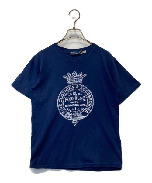 POLO RALPH LAUREN（ポロ・ラルフローレン）POLO RALPH LAUREN (ポロ・ラルフローレン) プリントTシャツ ネイビー サイズ:XSの古着・服飾アイテム