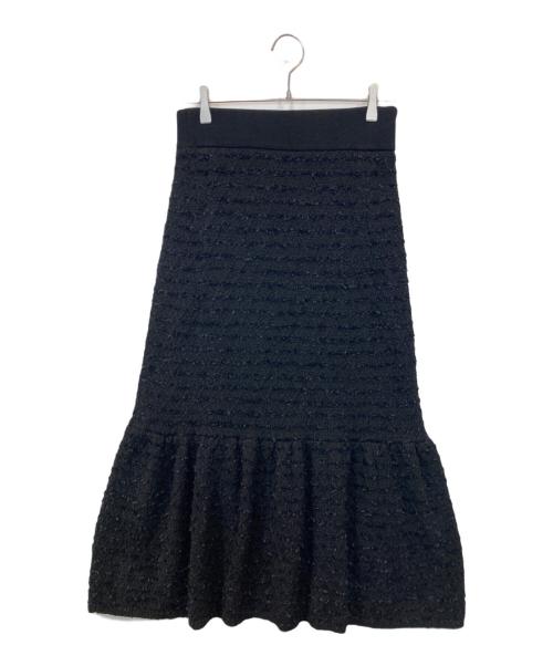 CELFORD（セルフォード）CELFORD (セルフォード) ニットロングスカート CWNO231084 ブラック サイズ:38の古着・服飾アイテム