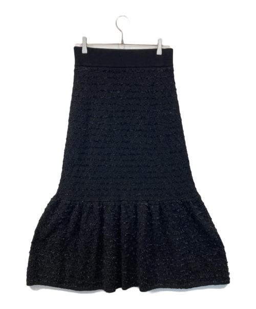 CELFORD（セルフォード）CELFORD (セルフォード) ニットロングスカート CWNO231084 ブラック サイズ:38の古着・服飾アイテム