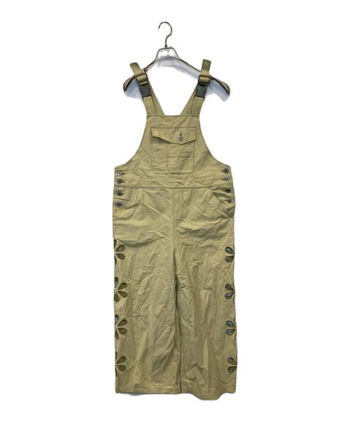 HELLO.SANFRANCISCO（ハロー サンフランシスコ）HELLO.SANFRANCISCO (ハロー サンフランシスコ) フラワーカットアウトオーバーオール　CPZ1041202A0005 グリーン サイズ:ONEの古着・服飾アイテム