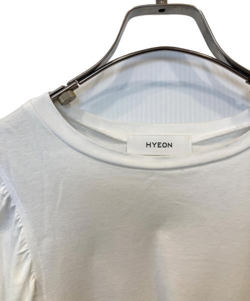 HYEON（ヘヨン）HYEON (ヘヨン) クロワッサンロングTee HY23RECT ホワイト サイズ:Mの古着・服飾アイテム