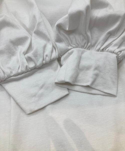 HYEON（ヘヨン）HYEON (ヘヨン) クロワッサンロングTee HY23RECT ホワイト サイズ:Mの古着・服飾アイテム