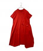 HeRIN.CYEヘリンドットサイ）の古着「Layered dress　530GSM83-0460」｜レッド