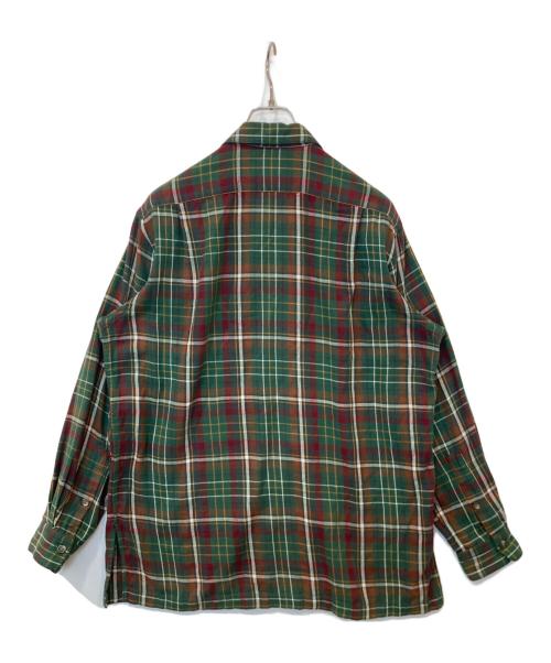 POLO COUNTRY（ポロカントリー）POLO COUNTRY (ポロカントリー) オープンカラーシャツ グリーン サイズ:Mの古着・服飾アイテム
