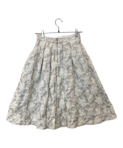 ANAYI（アナイ）ANAYI (アナイ) フラワージャガードタックフレアスカート　102127-11-790-91-360 アイボリー サイズ:36の古着・服飾アイテム