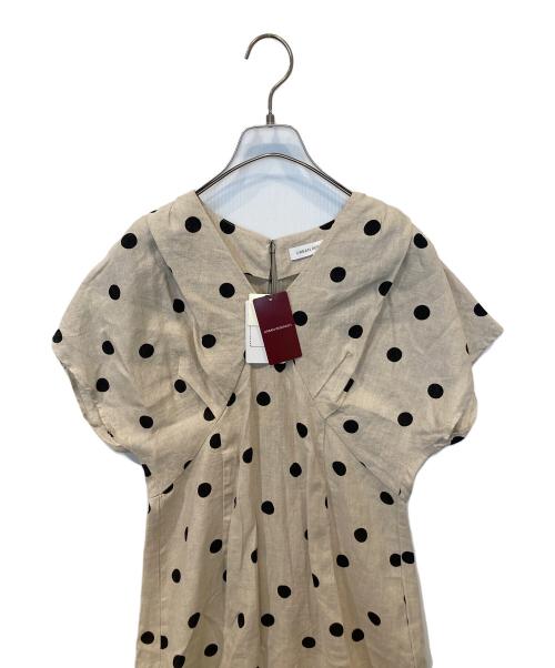 URBAN RESEARCH（アーバンリサーチ）URBAN RESEARCH (アーバンリサーチ) ウエストタックフレンチスリーブワンピース　UR35-26X007 アイボリー サイズ:38 未使用品の古着・服飾アイテム