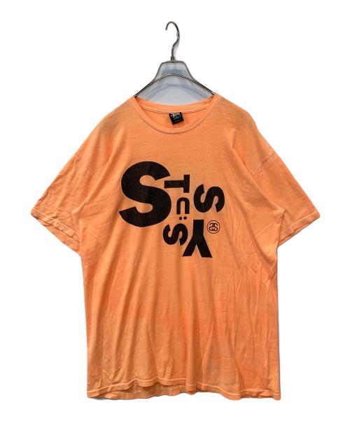 stussy（ステューシー）stussy (ステューシー) Tシャツ オレンジ サイズ:XLの古着・服飾アイテム