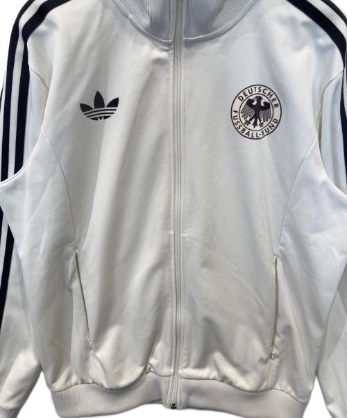adidas（アディダス）adidas (アディダス) ドイツ ベッケンバウアー トラックトップ　IU2100 アイボリー サイズ:XLの古着・服飾アイテム