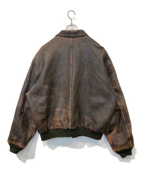 AVIREX（アヴィレックス）AVIREX (アヴィレックス) A-2フライトジャケット ブラウン サイズ:XXLの古着・服飾アイテム