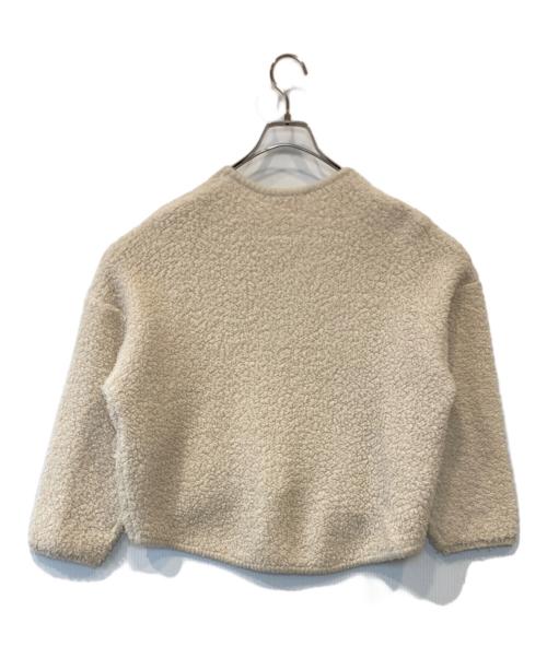 MACPHEE（マカフィー）MACPHEE (マカフィー) ウールナイロン ジップアップショートブルゾン ベージュ サイズ:Sの古着・服飾アイテム