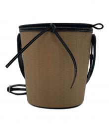 VASIC（ヴァジック）の古着「レザーコンビバッグ/Coco」｜ベージュ