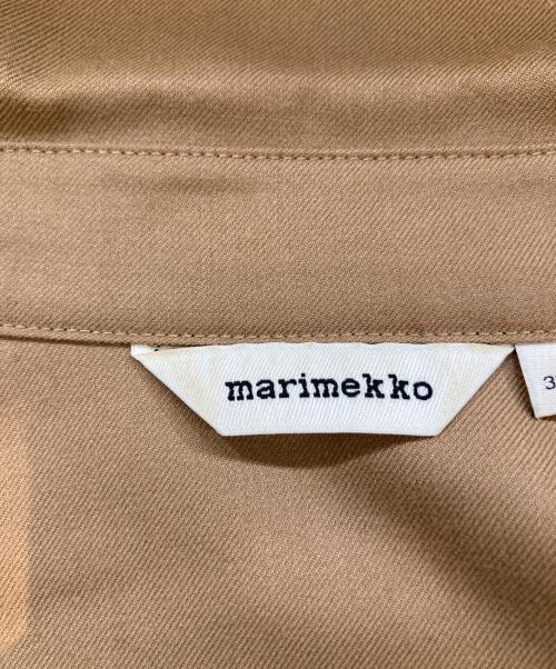 marimekko（マリメッコ）marimekko (マリメッコ) Pikseli Pilari 092357/522627 シャツ ブラウン×ブラック サイズ:38の古着・服飾アイテム