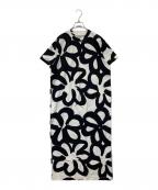 marimekkoマリメッコ）の古着「Jattikukka / Genista dress ヤッティクッカ ジェニスタ ドレス 091830/522346」｜ホワイト×ブラック
