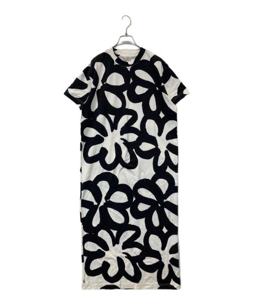 marimekko（マリメッコ）marimekko (マリメッコ) Jattikukka / Genista dress ヤッティクッカ ジェニスタ ドレス 091830/522346 ホワイト×ブラック サイズ:XSの古着・服飾アイテム