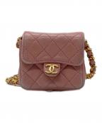 CHANELシャネル）の古着「ミニミニマトラッセチェーンショルダーポーチ」｜ピンク
