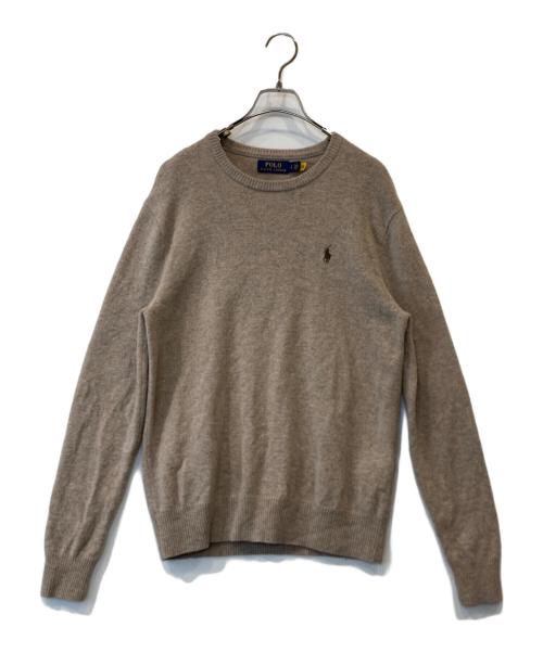 POLO RALPH LAUREN（ポロ・ラルフローレン）POLO RALPH LAUREN (ポロ・ラルフローレン) ウールニット ブラウン サイズ:Sの古着・服飾アイテム