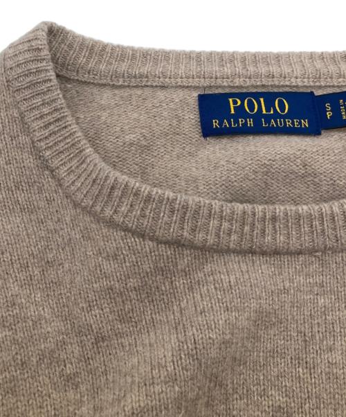 POLO RALPH LAUREN（ポロ・ラルフローレン）POLO RALPH LAUREN (ポロ・ラルフローレン) ウールニット ブラウン サイズ:Sの古着・服飾アイテム