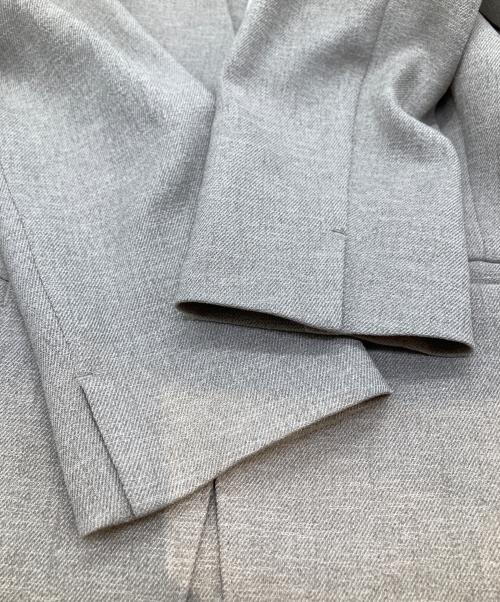 INDIVI（インディヴィ）INDIVI (インディヴィ) ストレッチノーカラージャケット ベージュ サイズ:38の古着・服飾アイテム