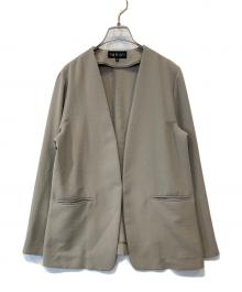 INDIVI（インディヴィ）の古着「エフォートレス ノーカラージャケット」｜ベージュ