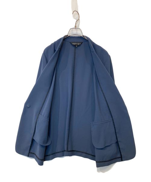 INDIVI（インディヴィ）INDIVI (インディヴィ) テーラードジャケット パープル サイズ:12の古着・服飾アイテム