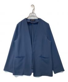 INDIVI（インディヴィ）の古着「ノーカラージャケット」｜パープル