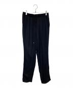 DEUXIEME CLASSEドゥーズィエム クラス）の古着「シルクサテンドロストパンツ　19030500401110」｜ブラック