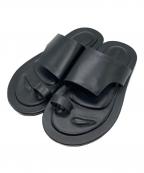UN3D.アンスリード）の古着「FOOT CUSHION FLAT SANDAL フット クッション フラット サンダル」｜ブラック
