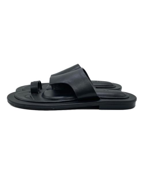 UN3D.（アンスリード）UN3D. (アンスリード) FOOT CUSHION FLAT SANDAL フット クッション フラット サンダル ブラック サイズ:38の古着・服飾アイテム